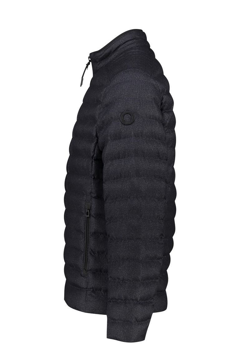 tussenjas Brax donkerblauw normale fit polyester effen rits