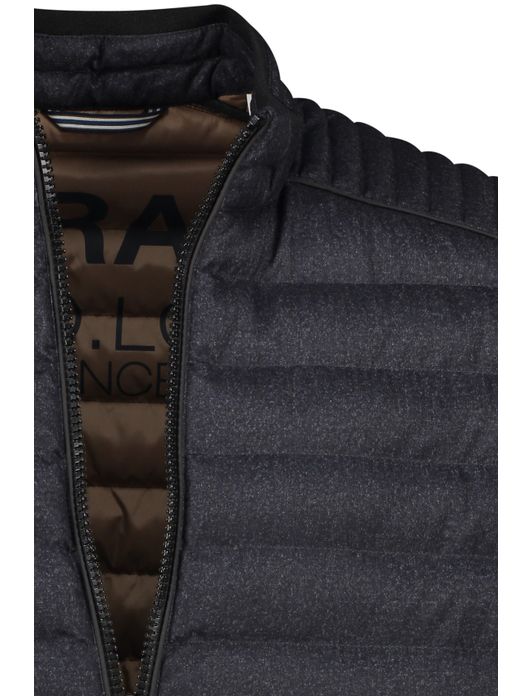 tussenjas Brax donkerblauw normale fit polyester effen rits