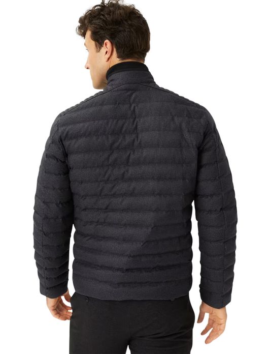 tussenjas Brax donkerblauw normale fit polyester effen rits
