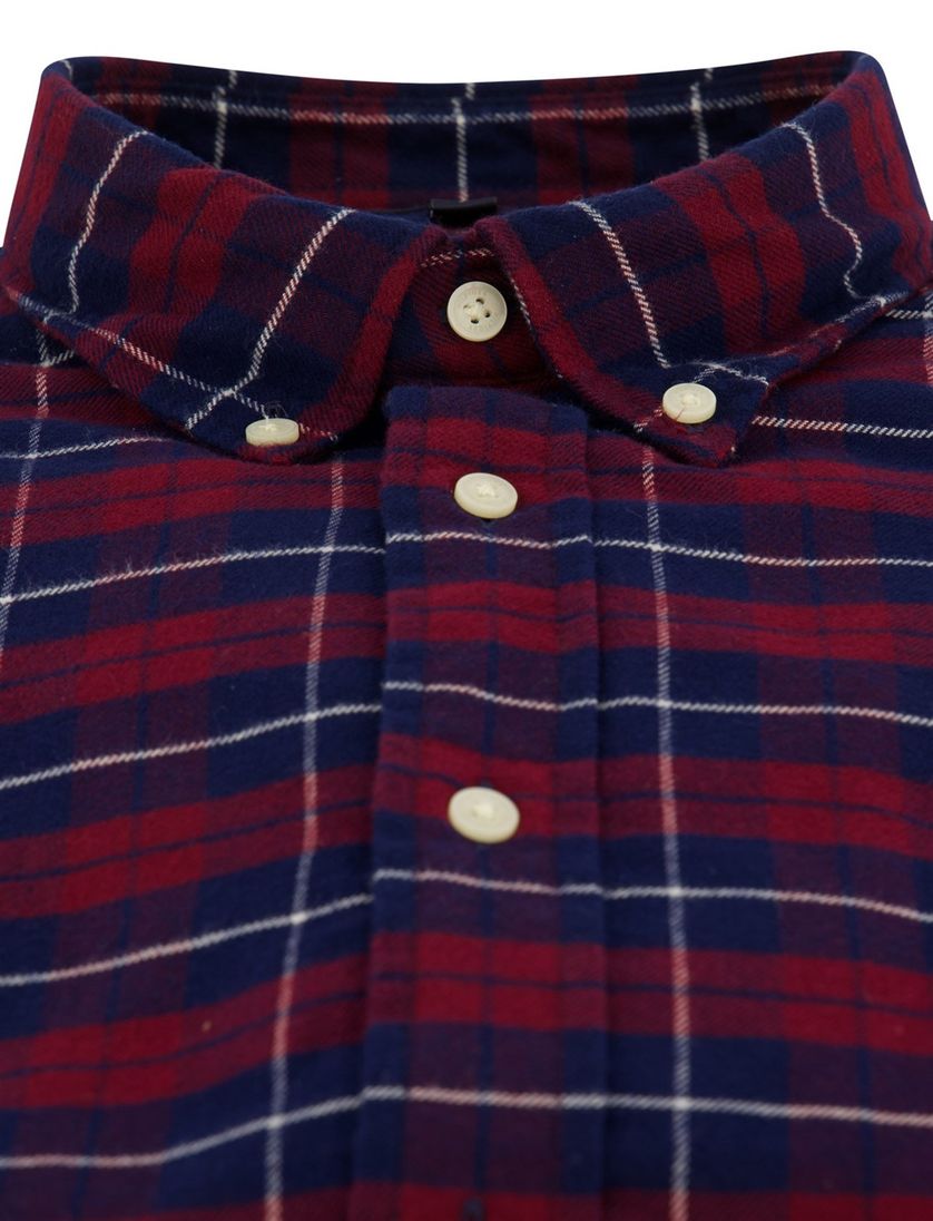 Tommy Hilfiger overhemd geruit rood B&T