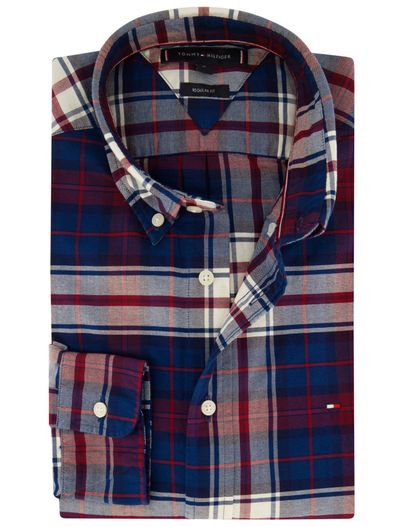 Tommy Hilfiger Tommy Hilfiger overhemd rood blauw Big & Tall
