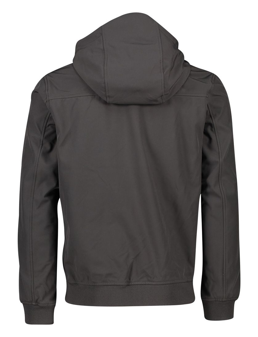 Lyle & Scott tussenjas grijs effen rits