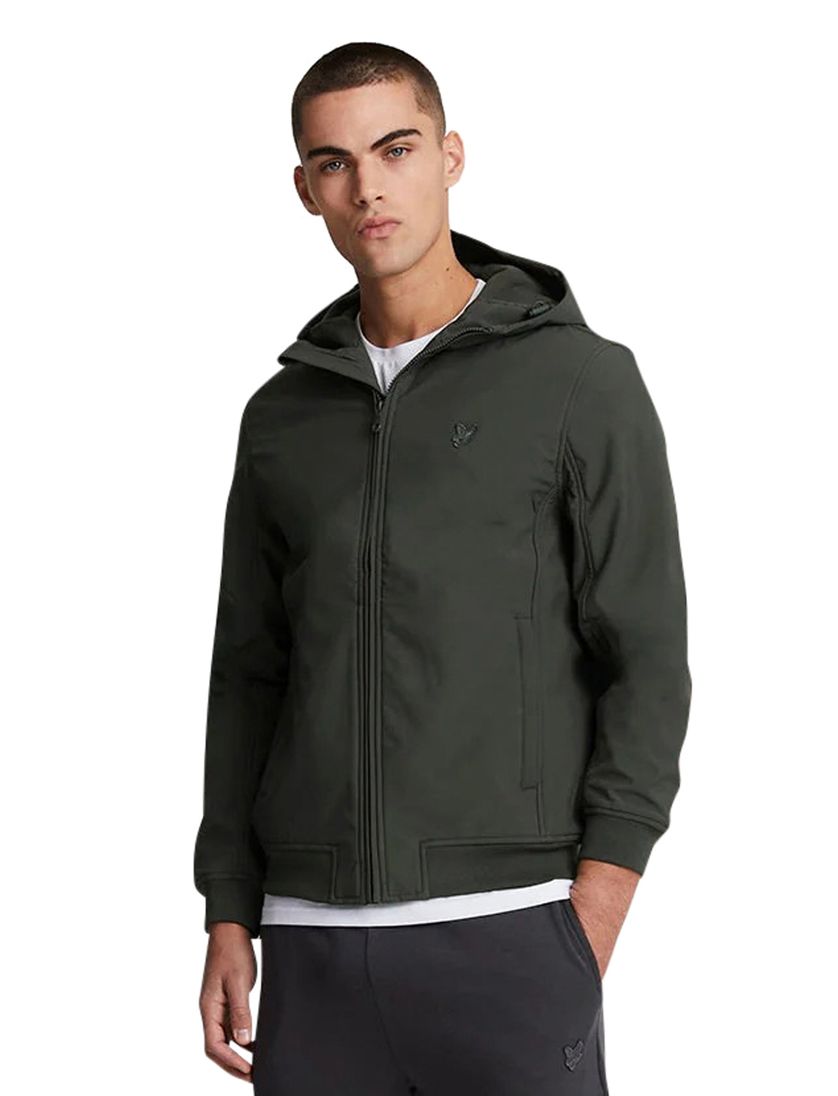 Lyle & Scott tussenjas grijs effen rits