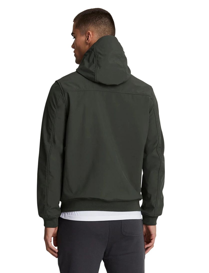 Lyle & Scott tussenjas grijs effen rits