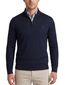 trui Lyle & Scott trui half zip effen donkerblauw