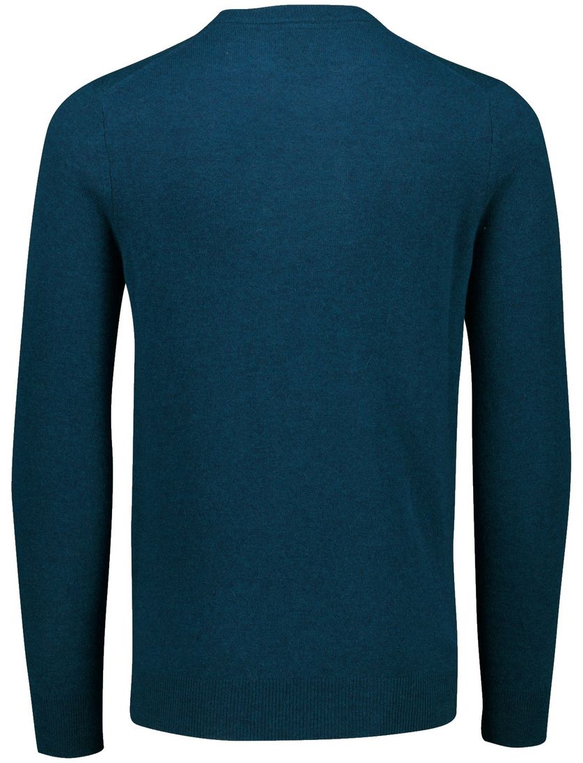 Lyle & Scott trui blauw lamswol ronde hals