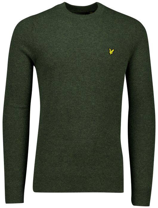 Lyle & Scott trui groen gemeleerd