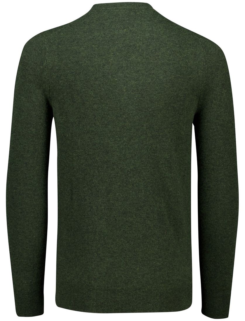 Lyle & Scott trui groen gemeleerd ronde hals
