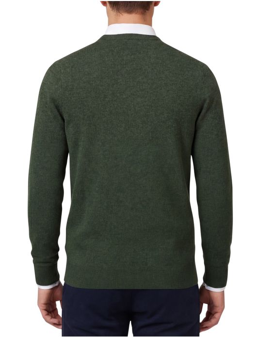 Lyle & Scott trui groen gemeleerd