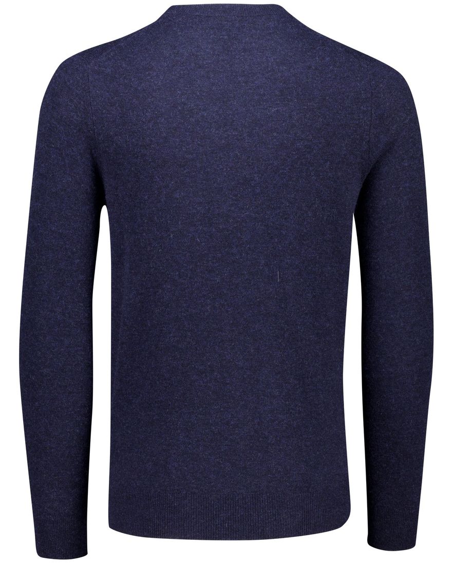 Lyle & Scott trui donkerblauw gemeleerd slim fit