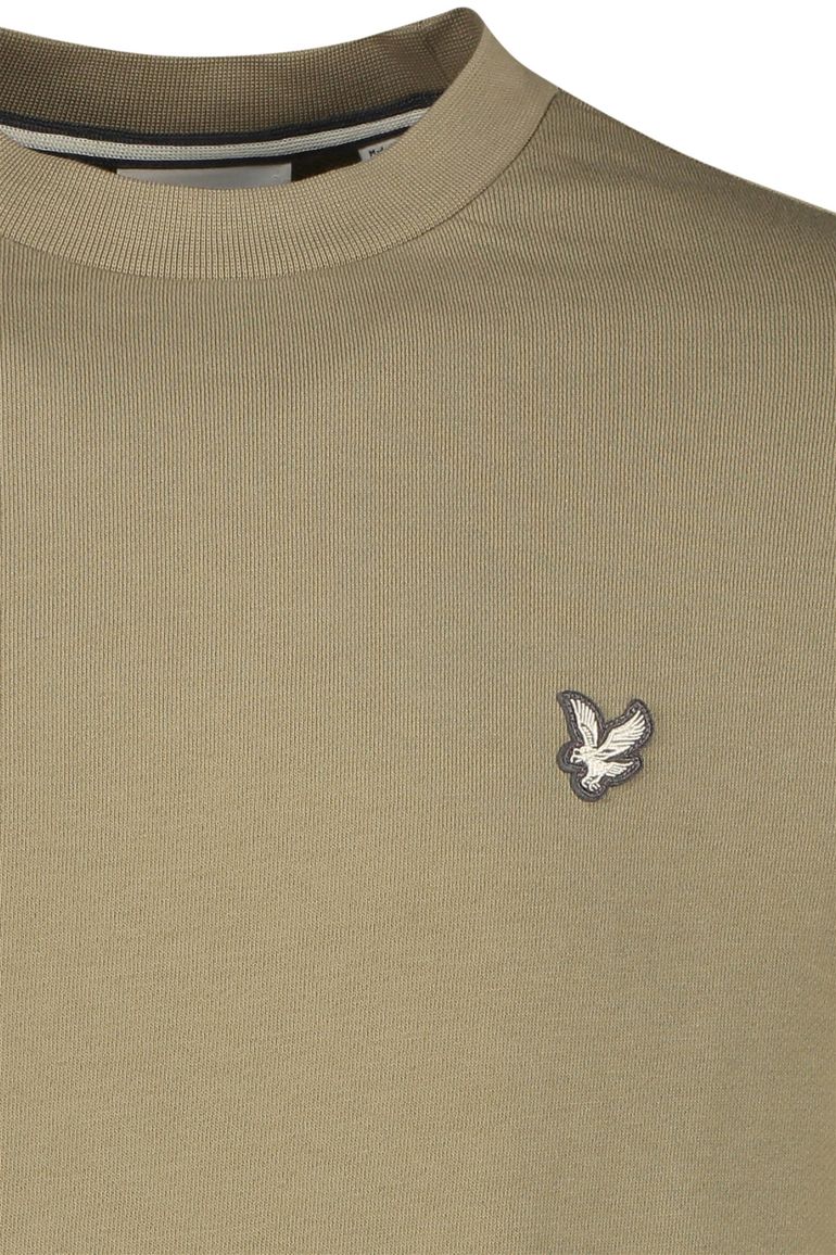 Lyle & Scott sweater groen effen