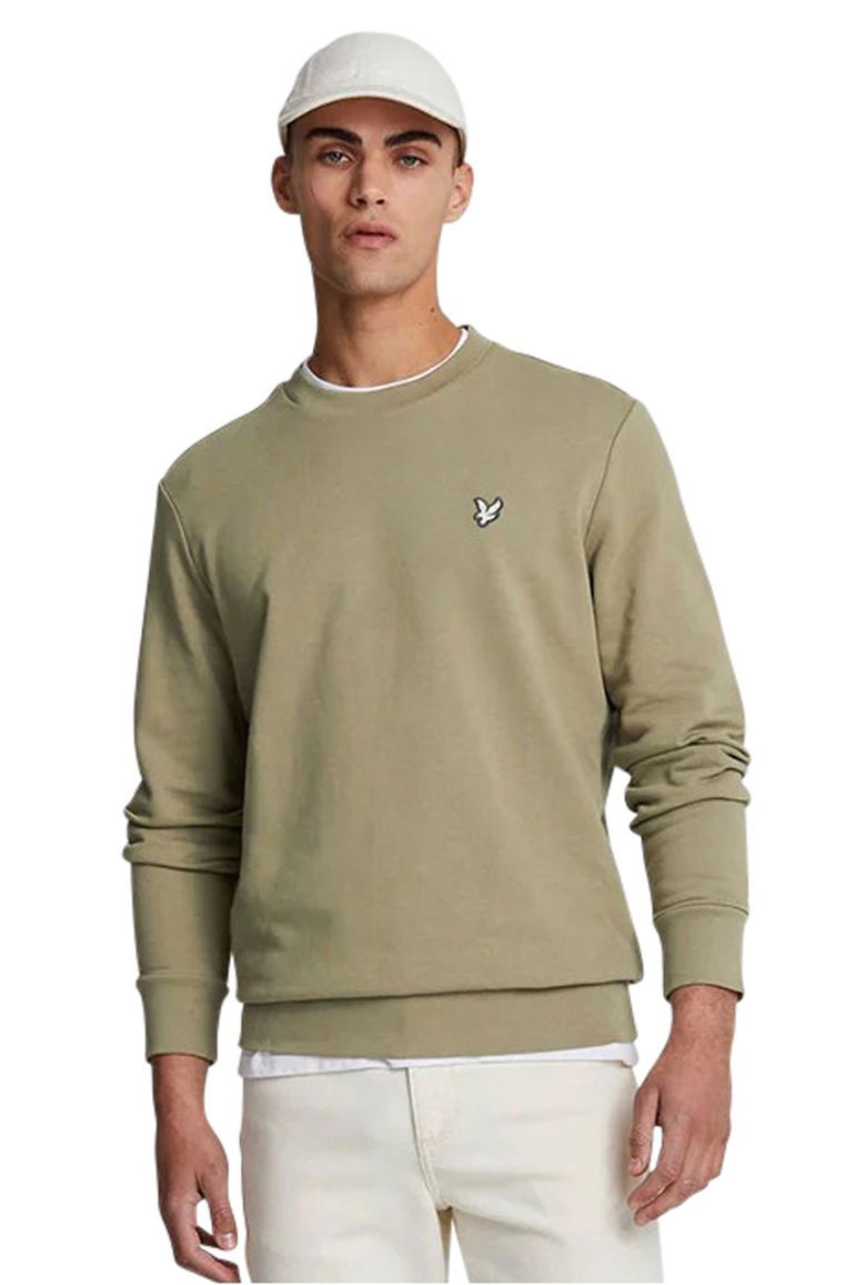 Lyle & Scott sweater groen effen