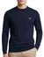 Lyle & Scott trui effen donkerblauw ronde hals