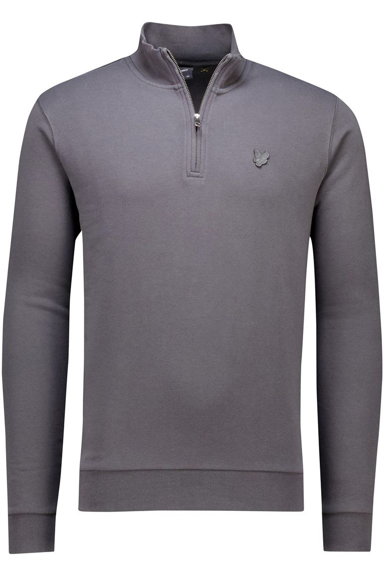 Lyle & Scott half-zip sweater grijs