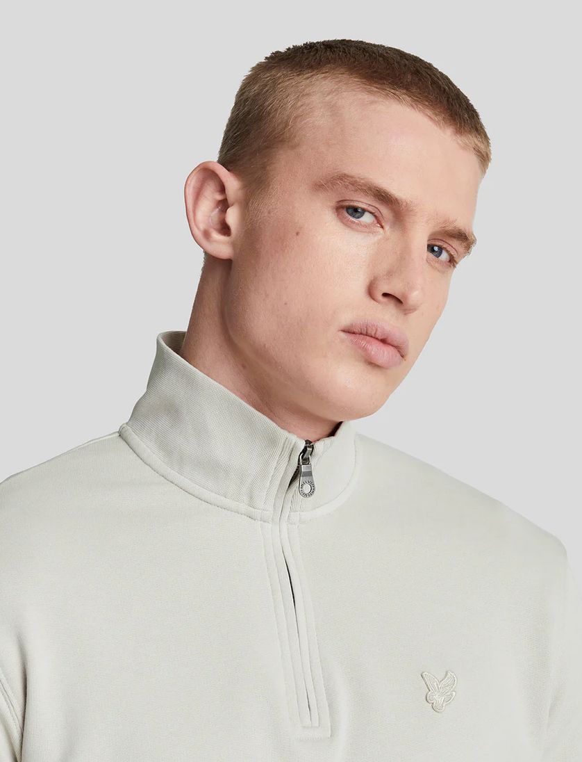 Lyle & Scott half-zip sweater beige