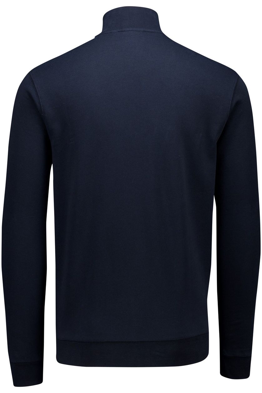 Lyle & Scott halfzip trui donkerblauw