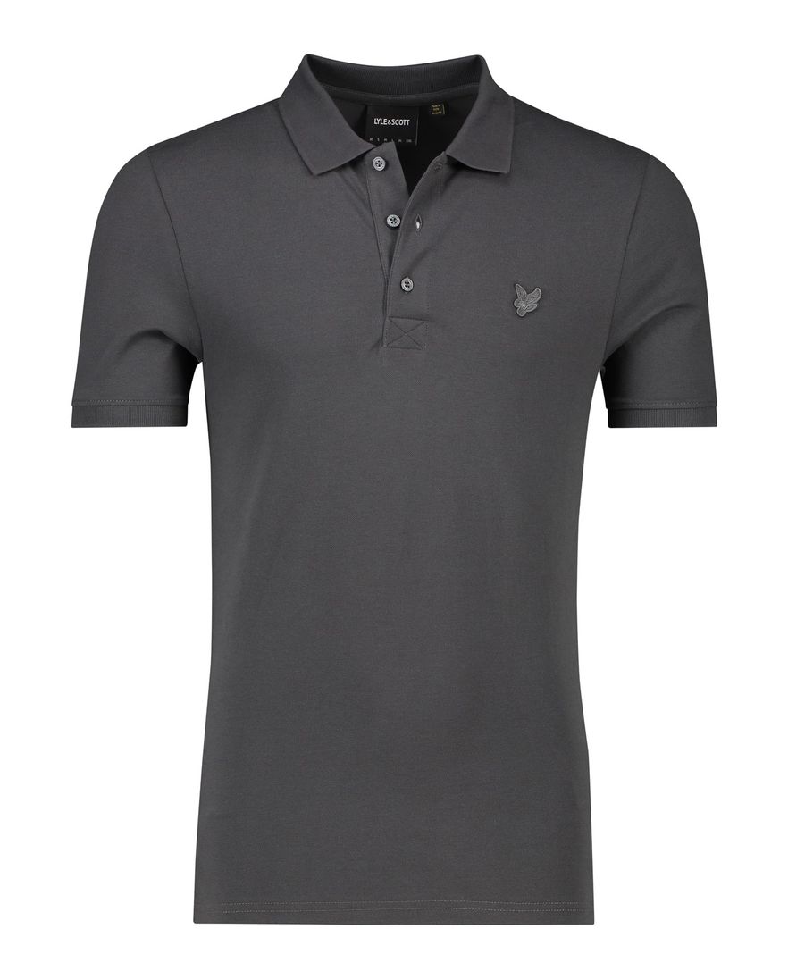 Lyle & Scott polo grijs katoen