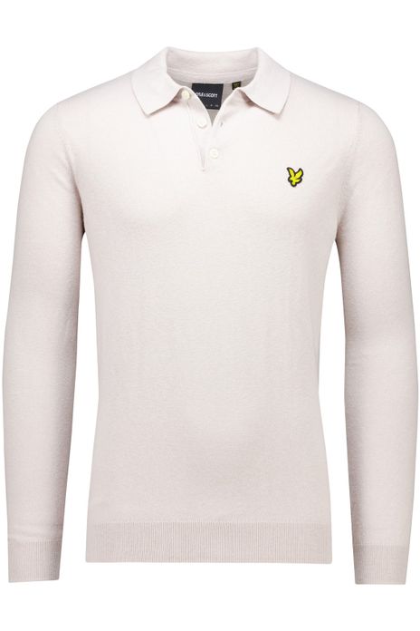 polo lange mouw beige Lyle & Scott