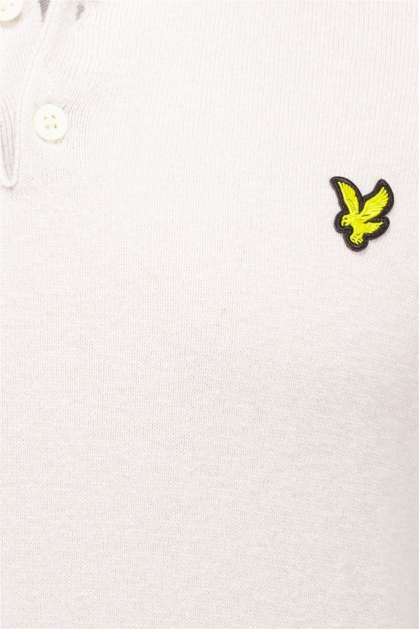 Lyle & Scott polo lange mouw beige