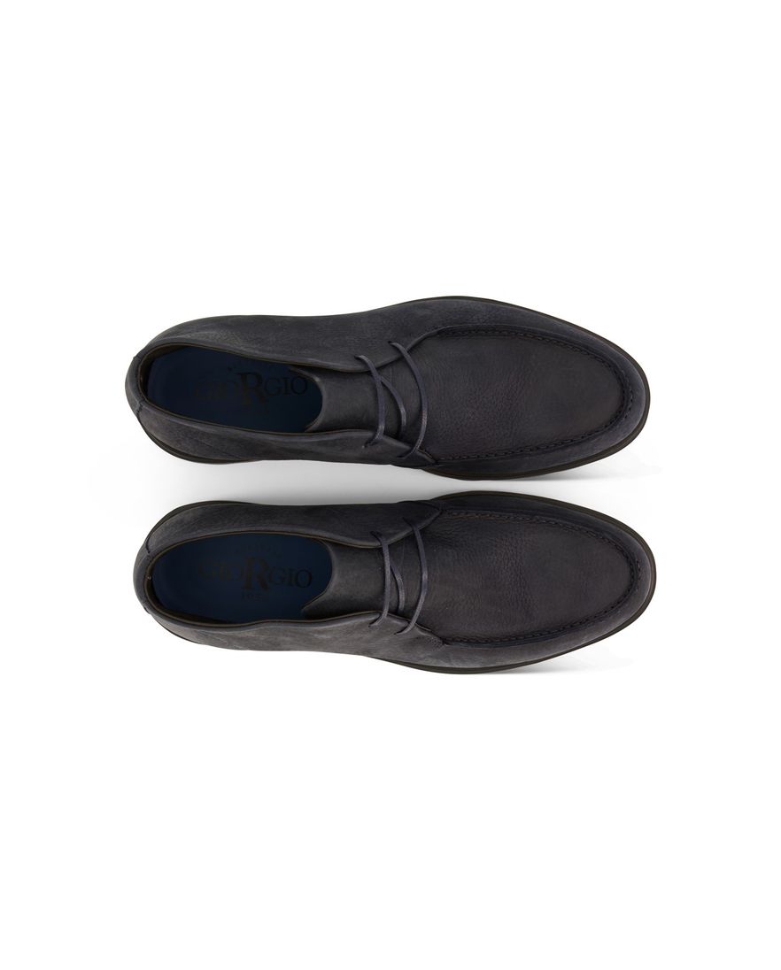 Giorgio boots navy met donkere zool effen leer