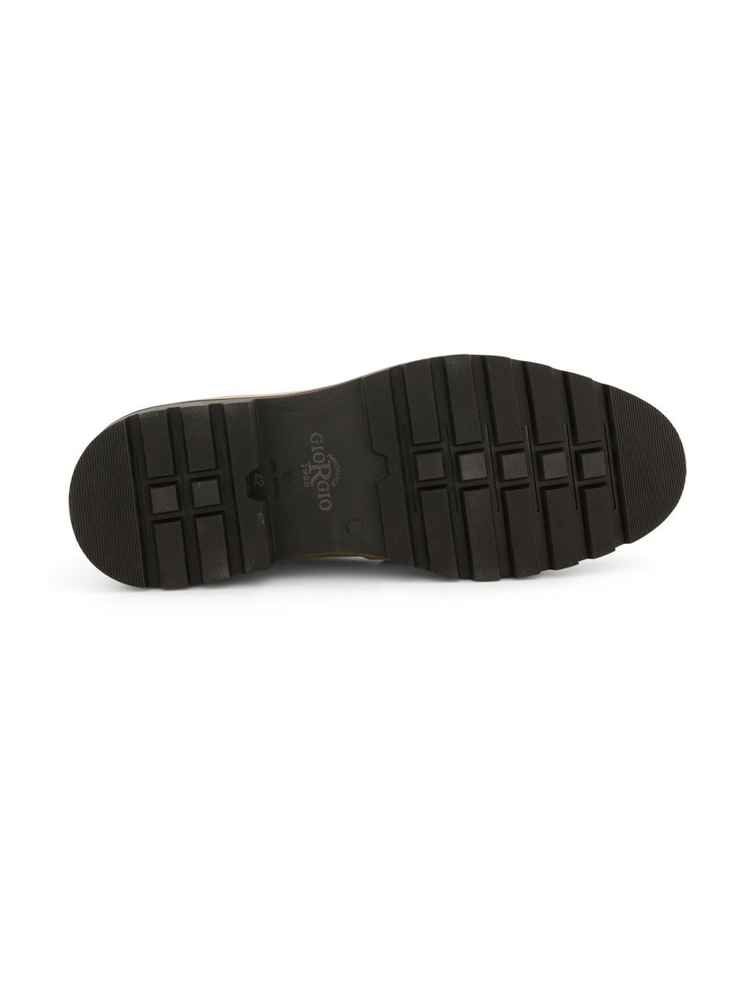 Giorgio hoge leren boots beige met donkere zool