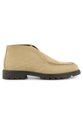 Giorgio Giorgio boots beige met donkere zool leer effen