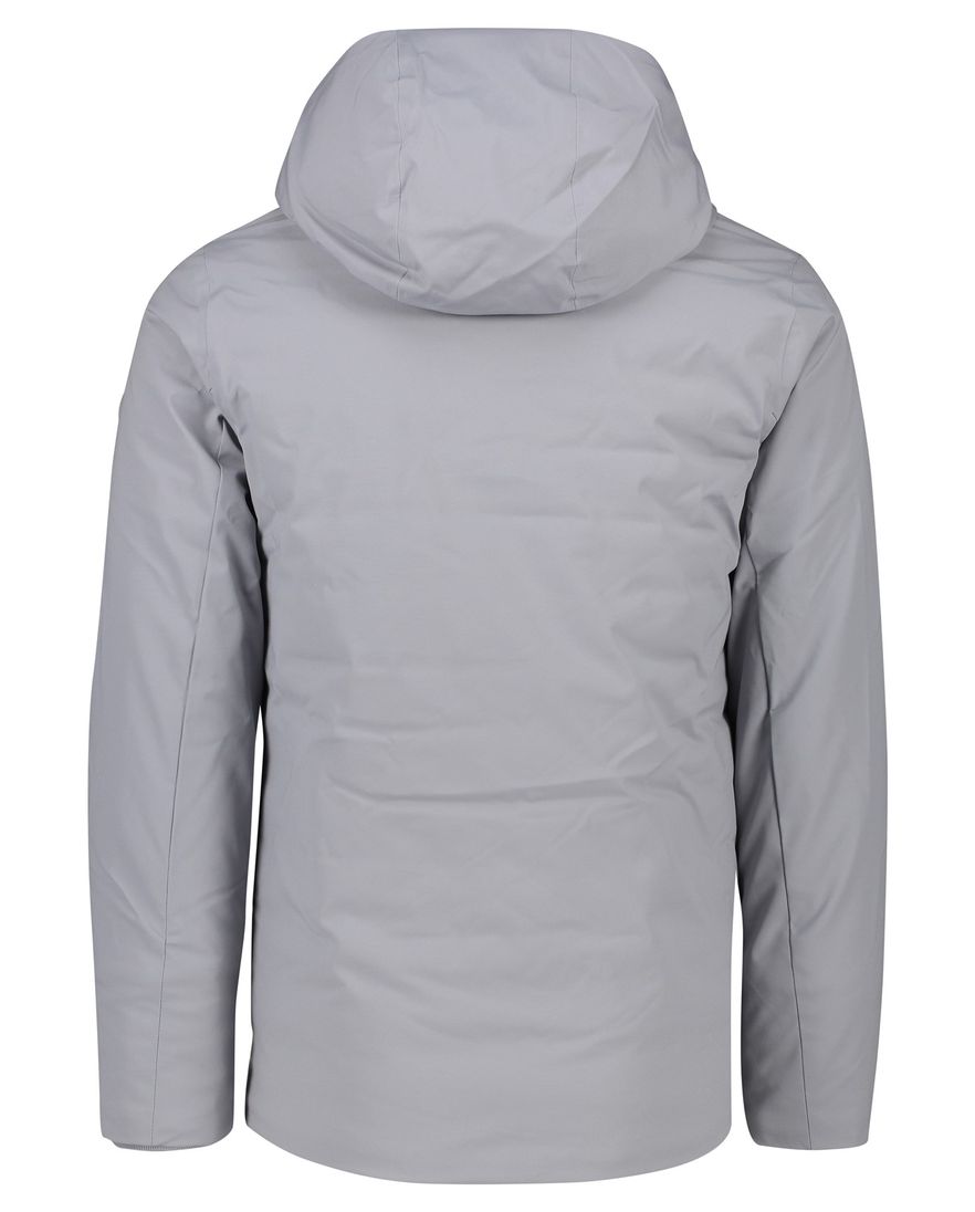 Elvine winterjas grijs effen rits normale fit