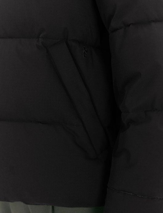 Elvine winterjas Bjarne zwart uni normale fit puffer