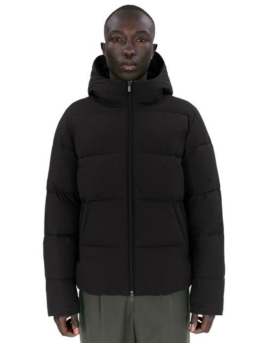 Elvine winterjas Bjarne zwart uni normale fit puffer