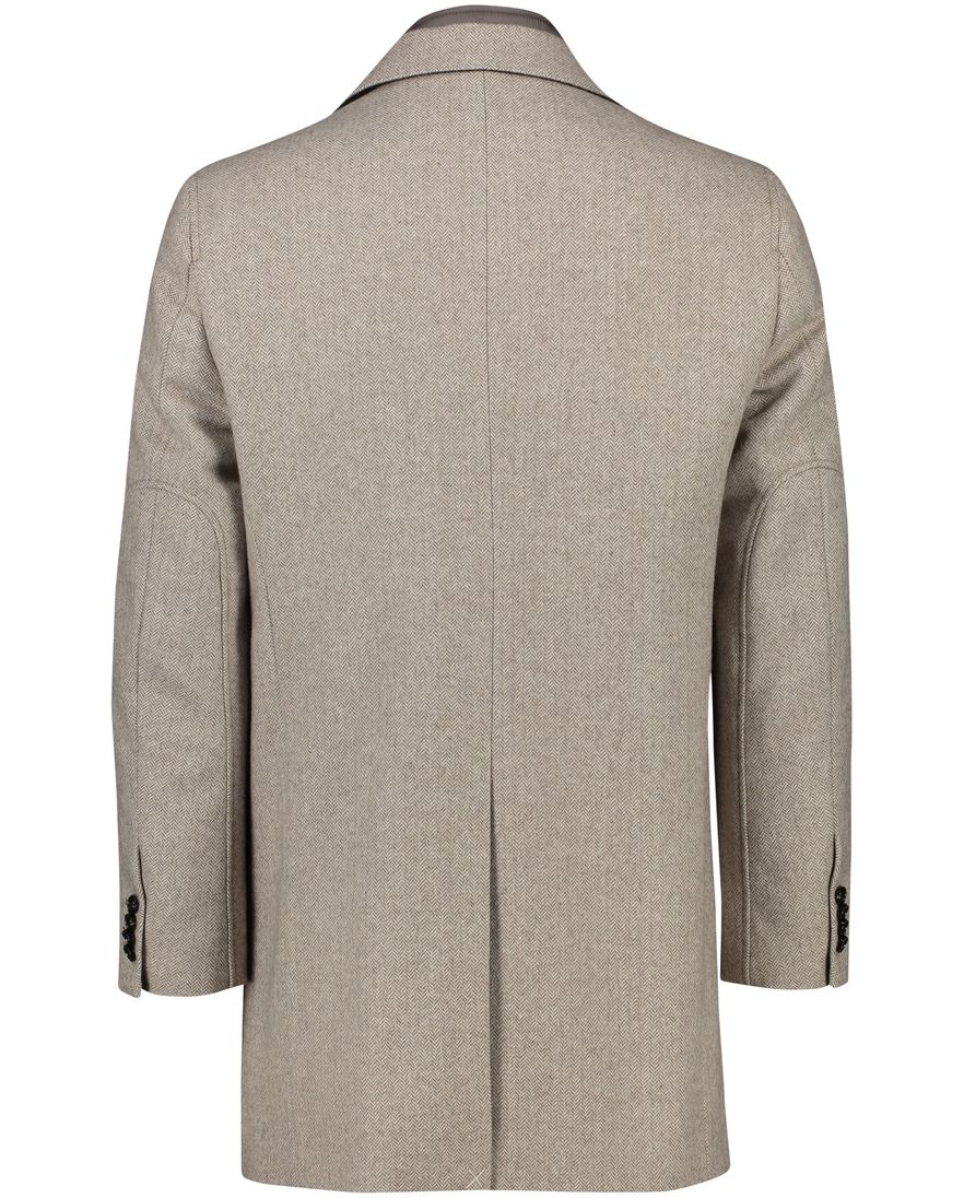 Portofino winterjas beige effen normale fit