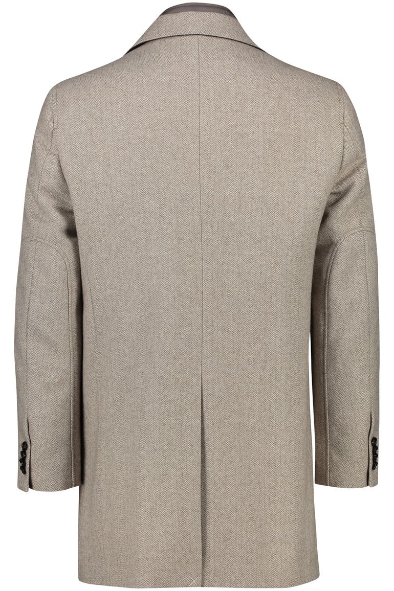 Portofino winterjas beige effen normale fit