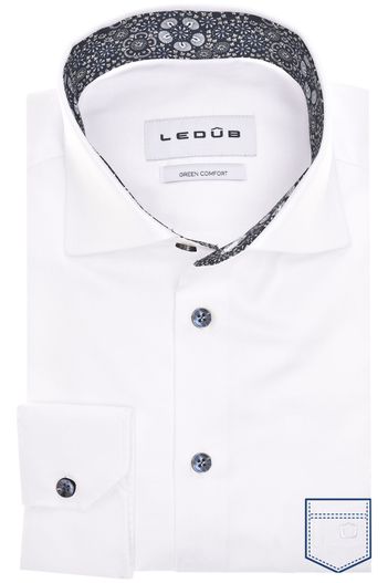 Ledub business overhemd wit Ledub Modern Fit New