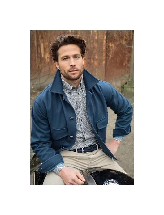 casual overhemd blauw Ledub Modern Fit New