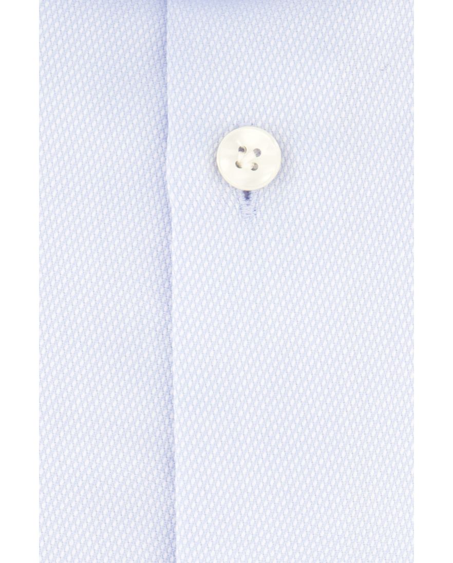 John Miller overhemd tailored fit lichtblauw gestreept