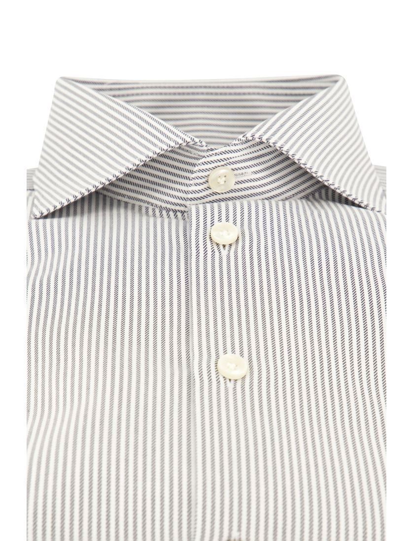 John Miller business overhemd Tailored Fit New wit gestreept katoen normale fit