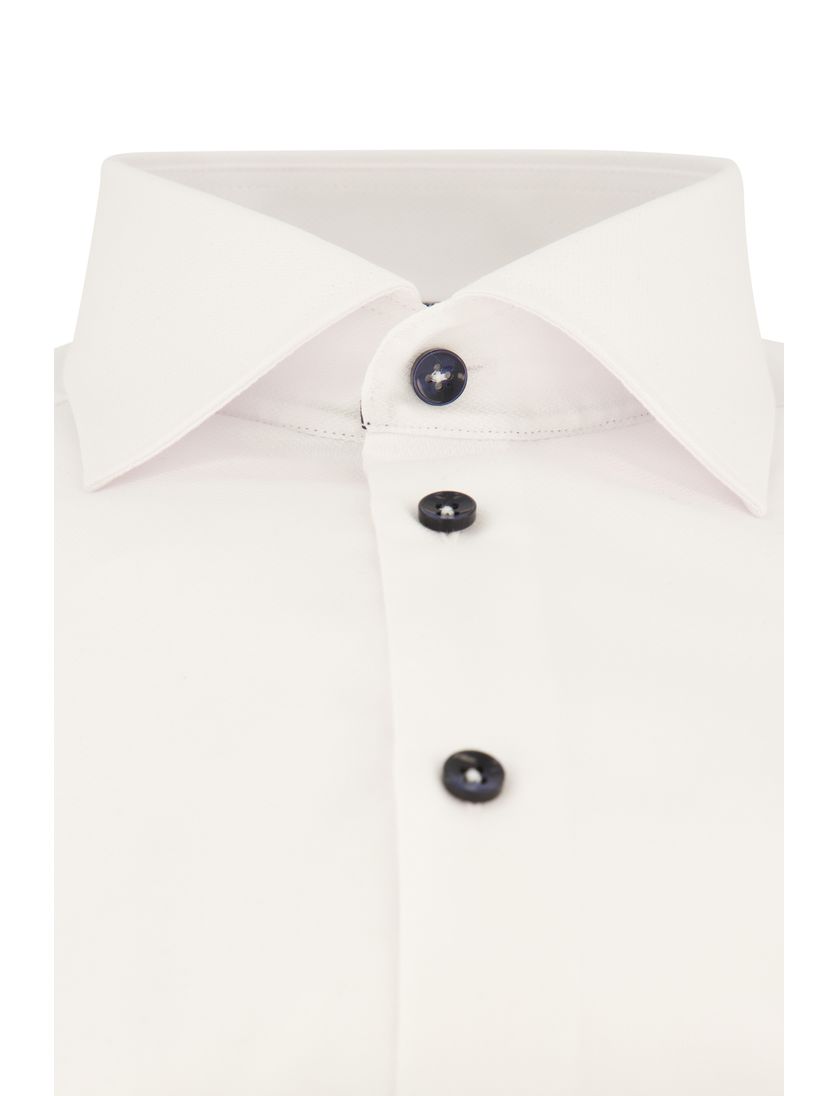 Ledub overhemd spierwit strijkvrij effen