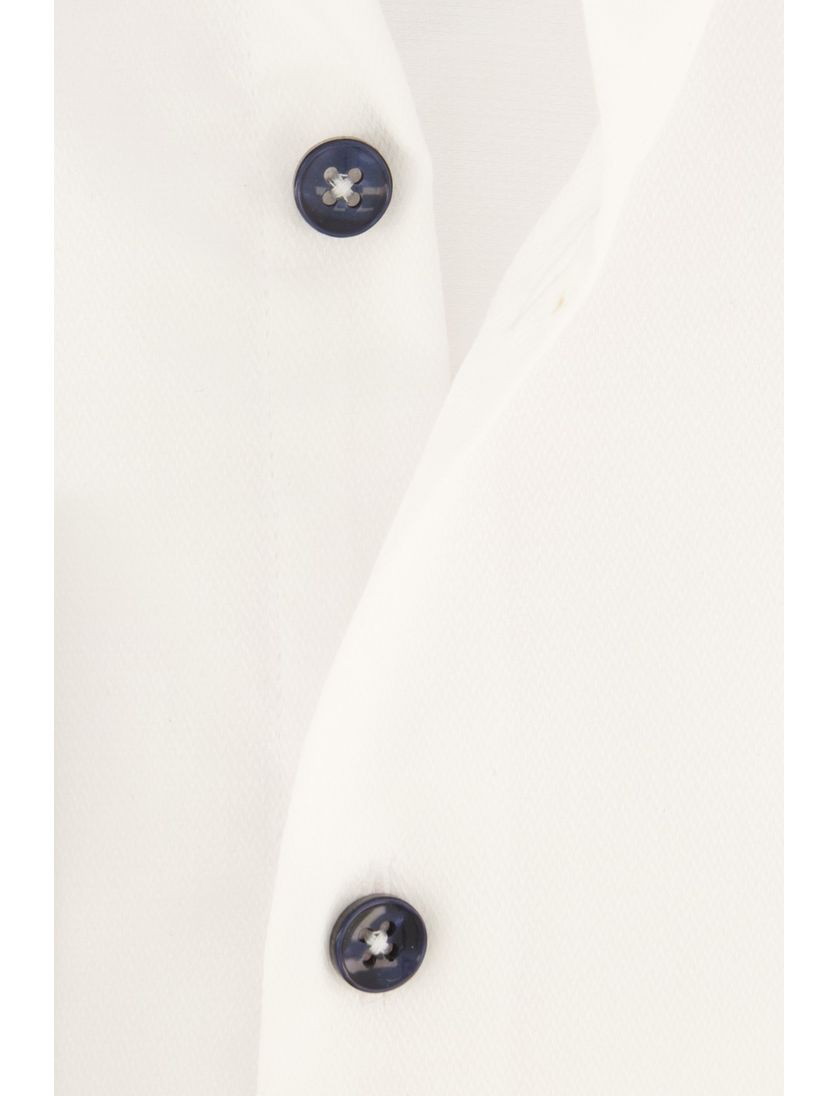 Ledub overhemd spierwit strijkvrij effen