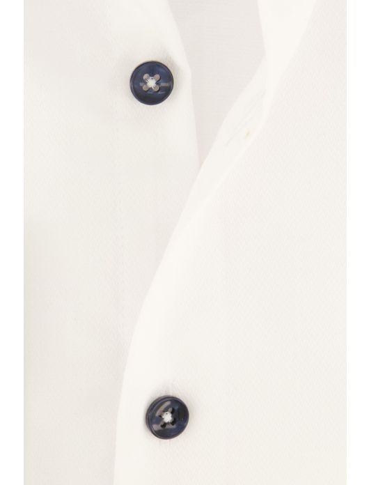 Ledub overhemd spierwit strijkvrij