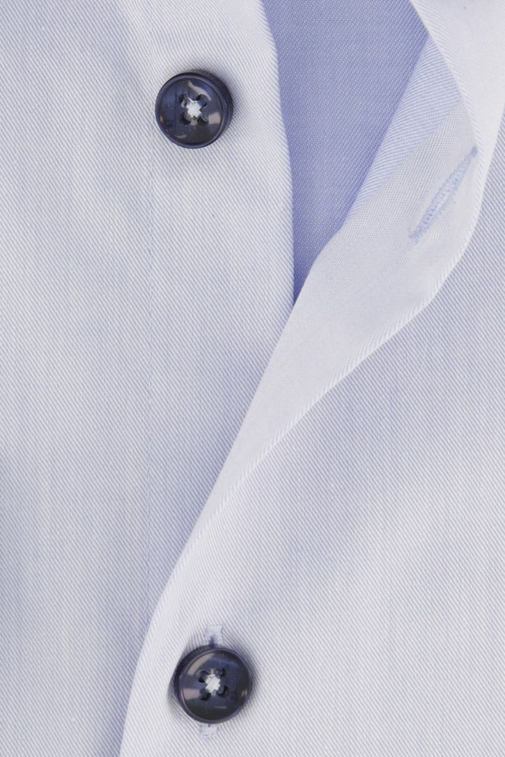 Overhemd Ledub Modern Fit lichtblauw strijkvrij katoen