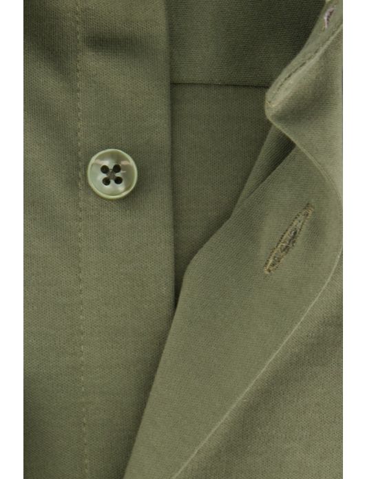 business overhemd Ledub Modern Fit New groen effen katoen normale fit