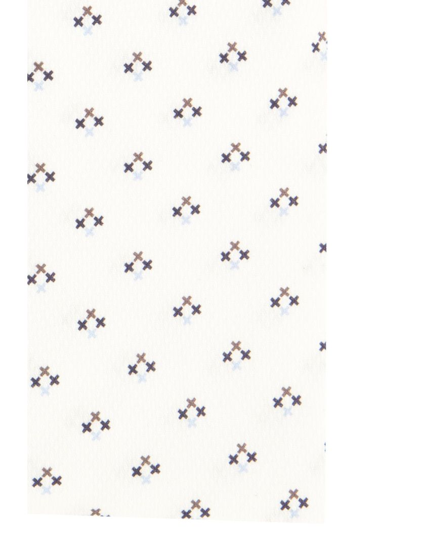 Mouwlengte 7 Ledub overhemd wit geprint