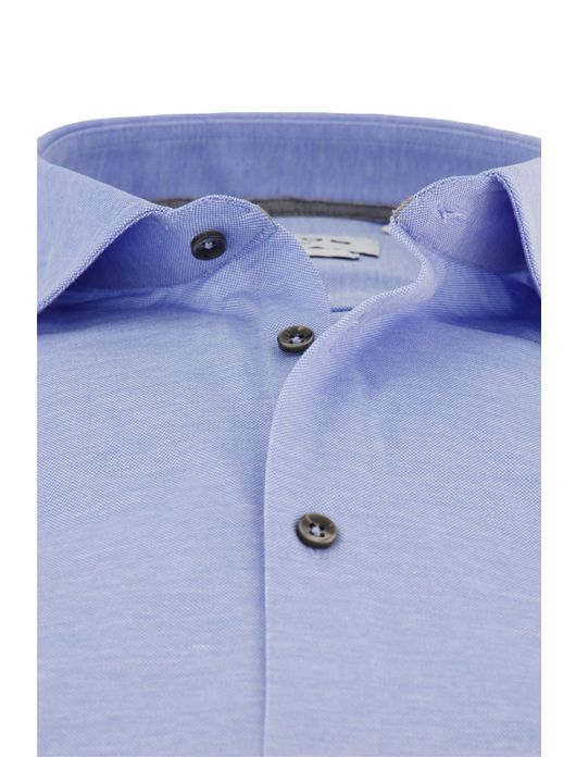 overhemd mouwlengte 7 Ledub Modern Fit New lichtblauw gemêleerd