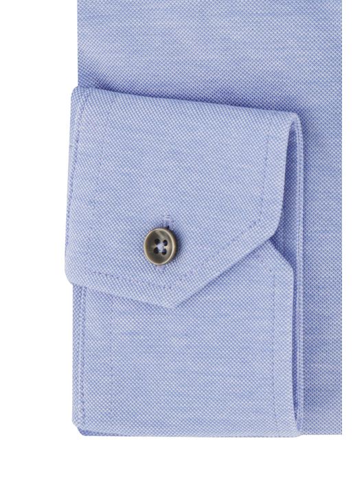 overhemd mouwlengte 7 Ledub Modern Fit New lichtblauw gemêleerd