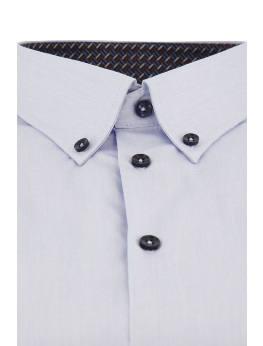 Strijkvrij overhemd Ledub lichtblauw