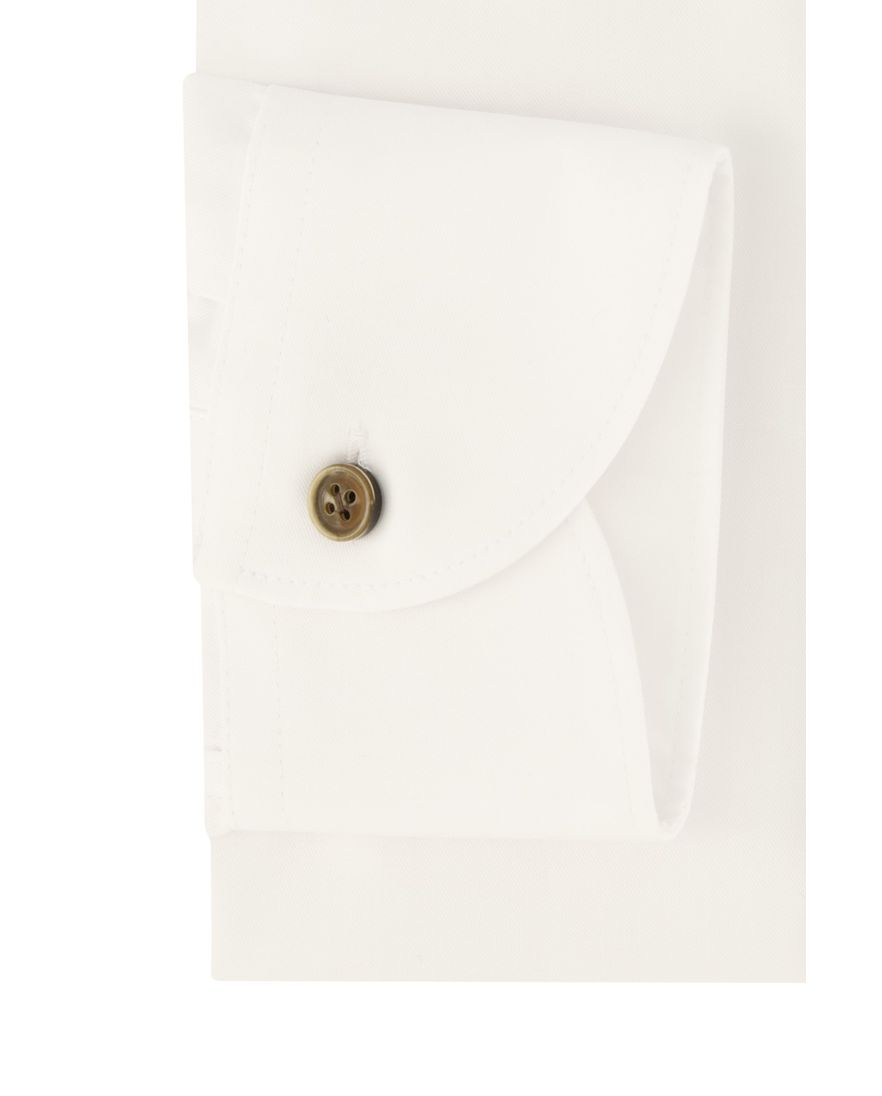 John Miller overhemd mouwlengte 7 Tailored Fit wit effen