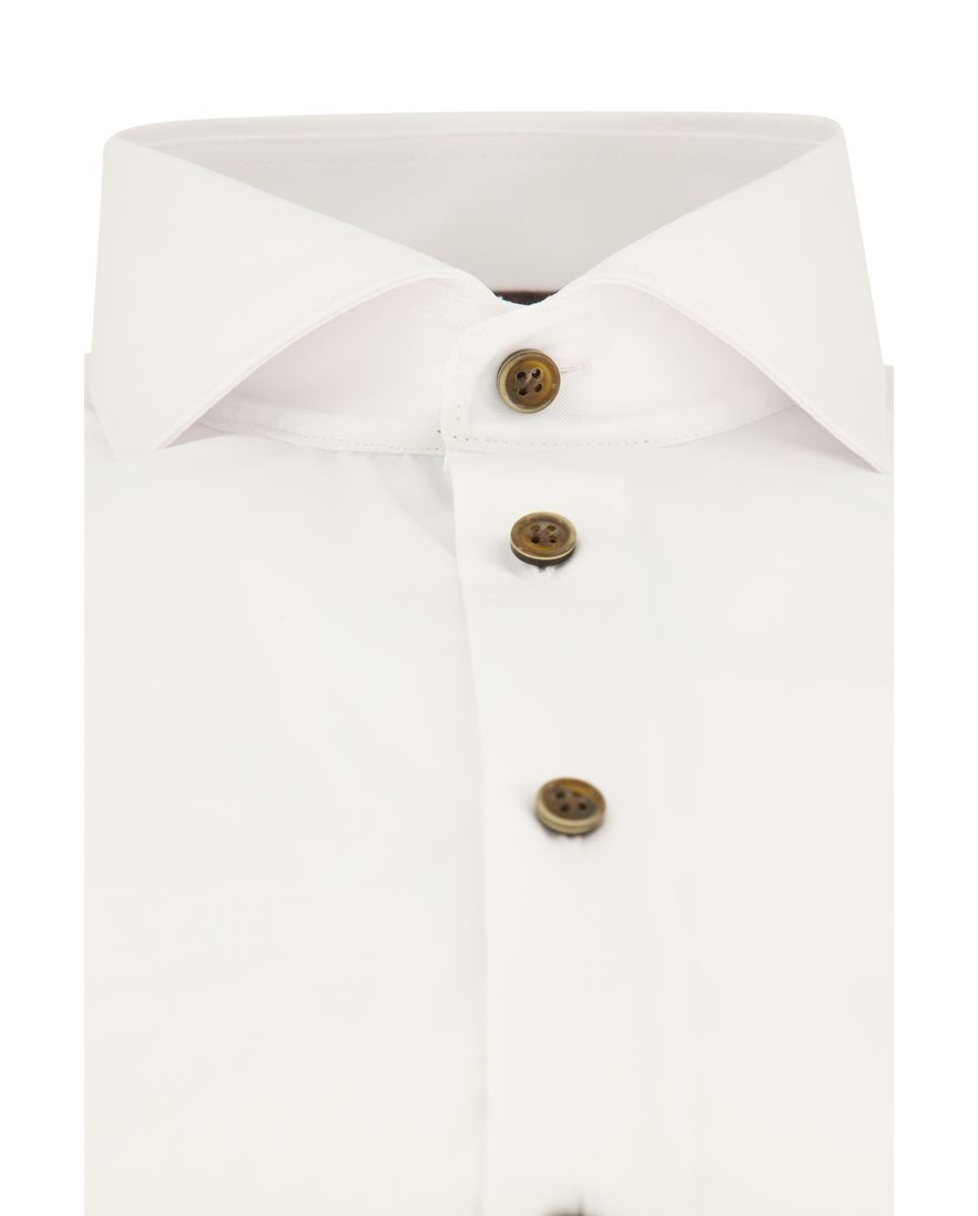 John Miller overhemd mouwlengte 7 normale fit wit effen