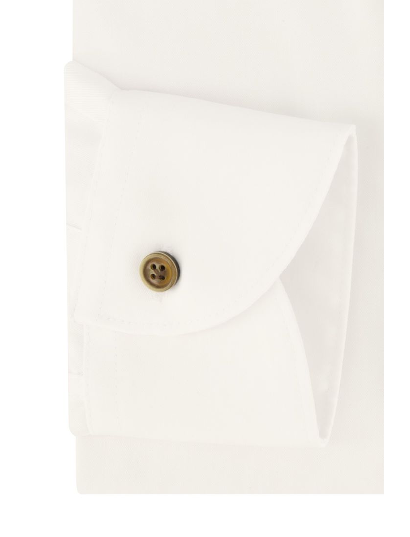 katoenen John Miller overhemd mouwlengte 7 wit normale fit