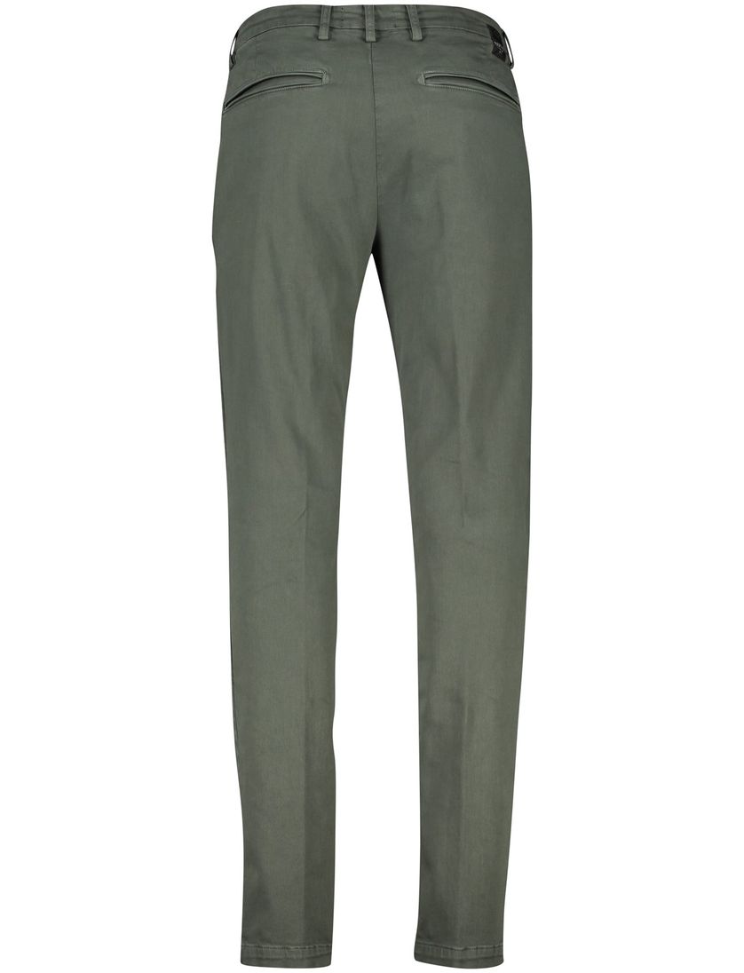 katoenen Replay chino effen groen Benni Regular Fit
