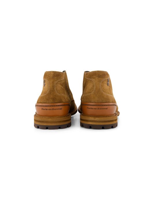 nette veterschoenen Floris van Bommel Crepi effen leer bruin