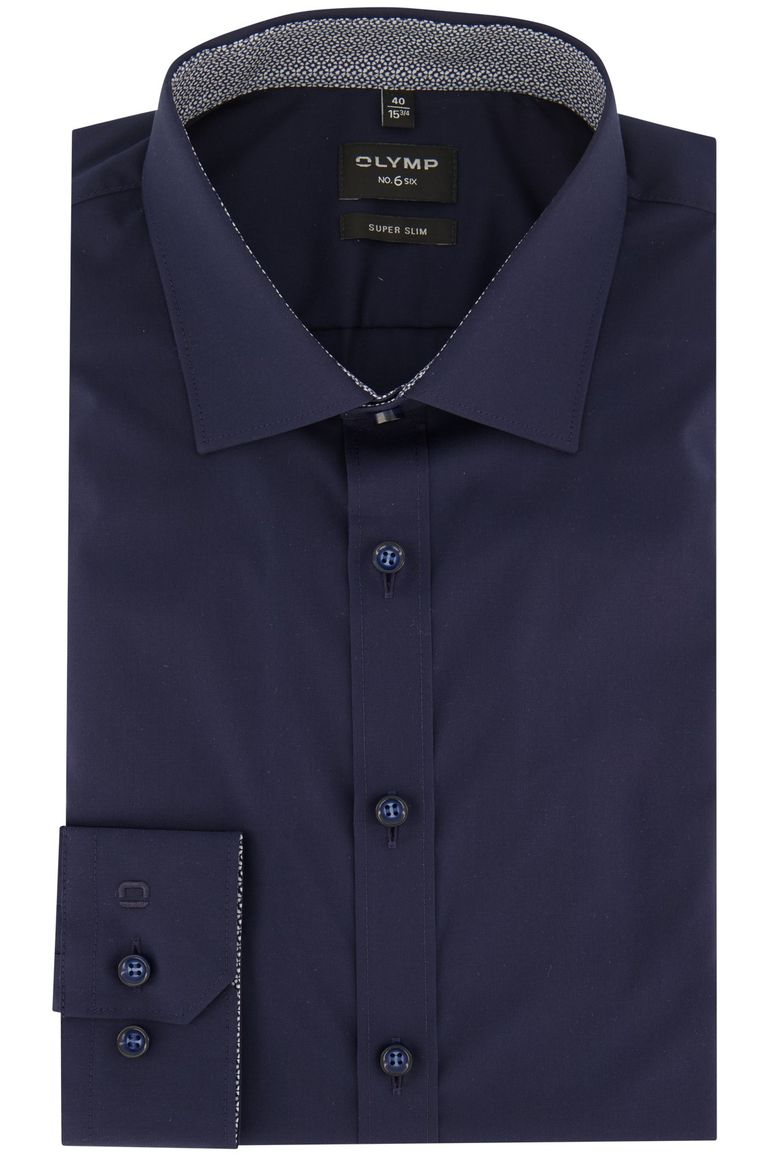 Olymp overhemd donkerblauw super slim